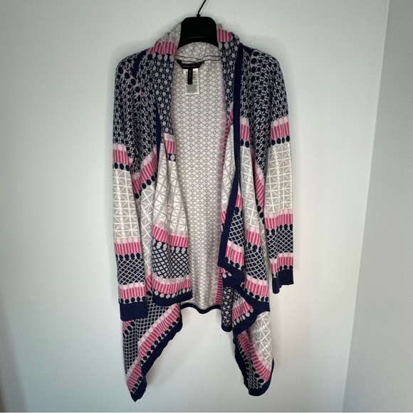 BCBGMAXAZRIA Janel Cardigan in Deep Cobalt Combo - Picture 5 of 8
